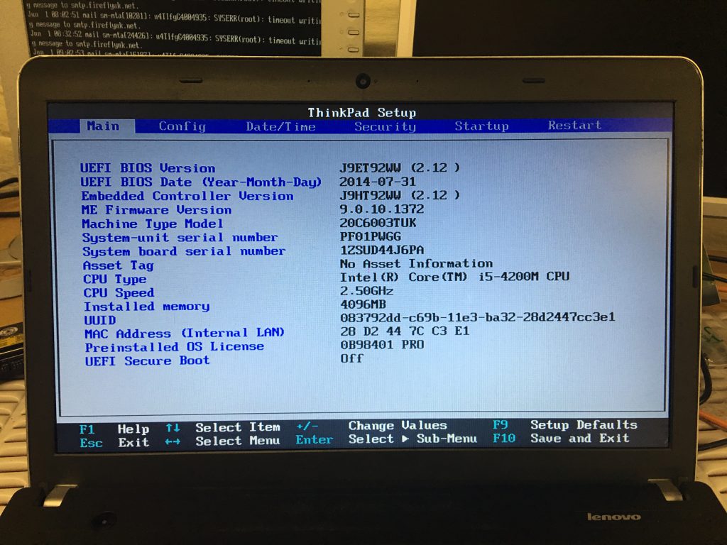 Two ways to save bios settings